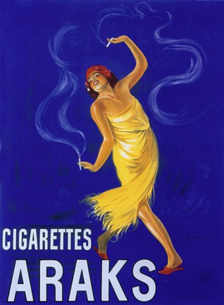 Framed Cigarettes Araks Print