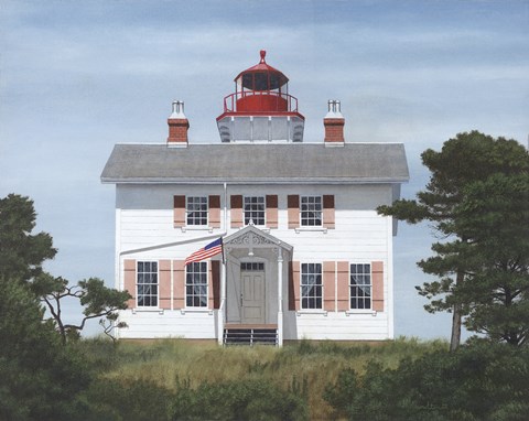 Framed Yaquina Bay Lighthouse Print