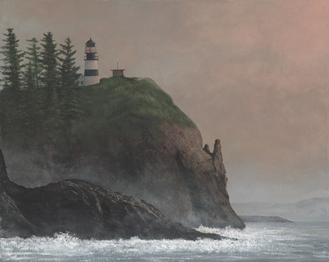 Framed Cape Disappointment Light Print