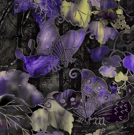Framed Purple Wings Print