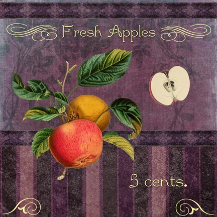 Framed Fresh Apples Print