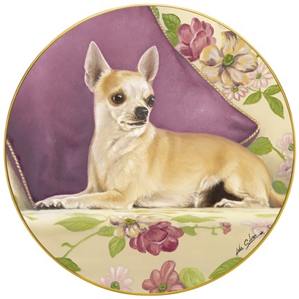 Framed Chihuahua With Pillow Print