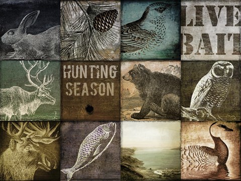 Framed Hunting Season I Print