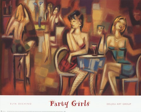 Framed Party Girls Print