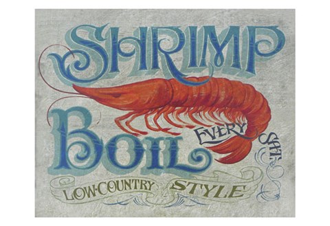 Framed Shrimp Boil Print