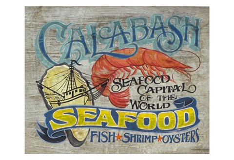 Framed Calabash Seafood Print