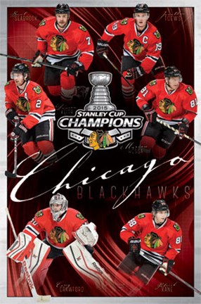Framed 2015 Stanley Cup - Champs Print