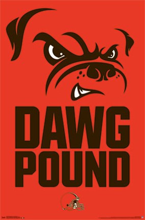 Framed Cleveland Browns - Dog Pound 15 Print