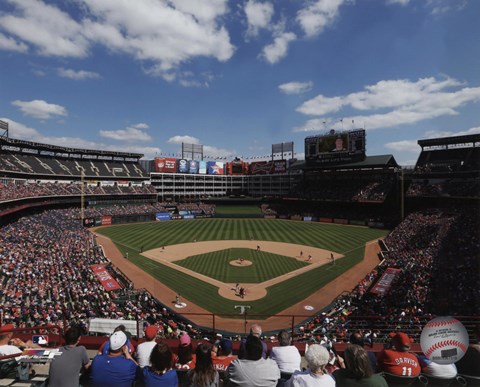 Framed Globe Life Park 2015 Print