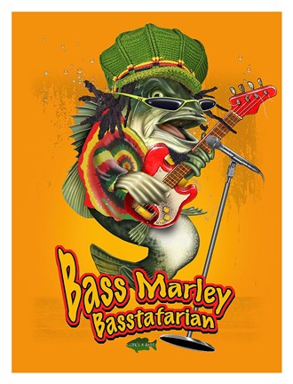 Framed Bass Marley Print