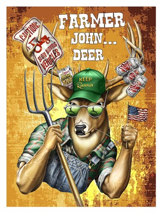 Framed Deer / Deer / Elk John Print