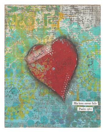 Framed Trust Heart Print