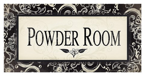 Framed Powder Room Print