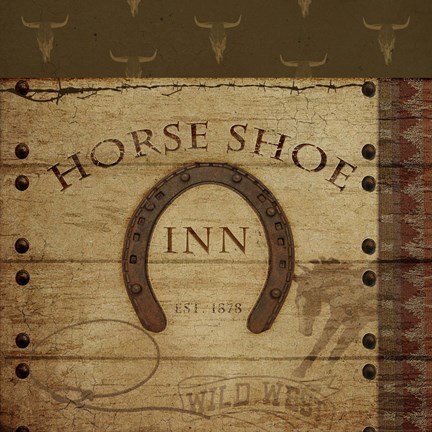 Framed Horses Shoe Inn Print