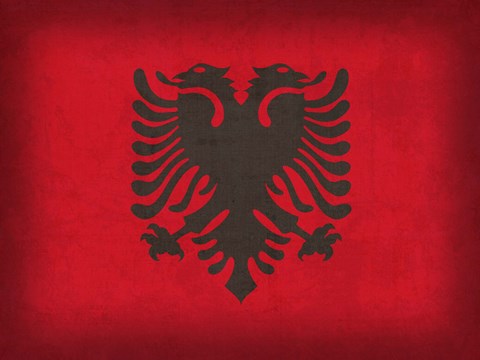 Framed Albania Print