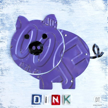 Framed Oink The Pig Print