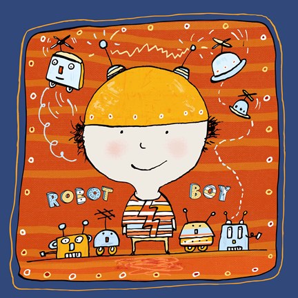 Framed Robot Boy 2 Print
