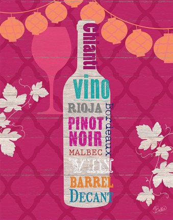 Framed Summer Wine Celebration III Print