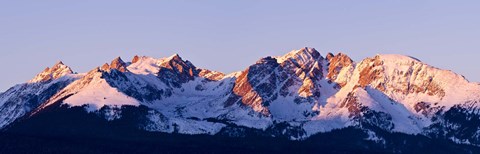Framed Rocky Mountain Range Print
