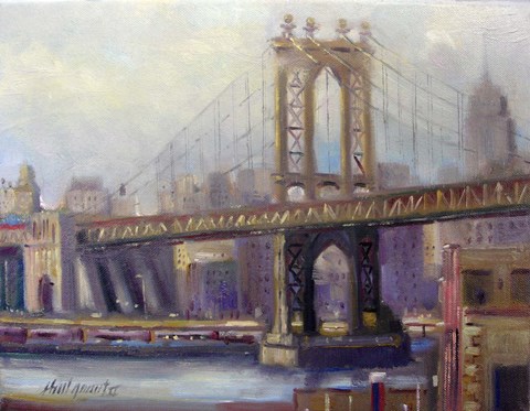 Framed Manhattan Bridge Print