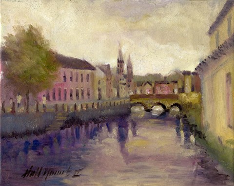 Framed Brandon River, Cork, Ireland Print