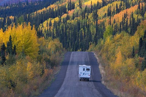 Framed Dempster Highway in the Fall Print