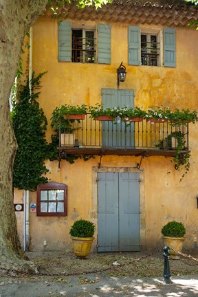 Framed Home in Cucuron, Provence, France Print