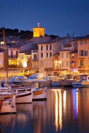 Framed Cassis at Twilight Print