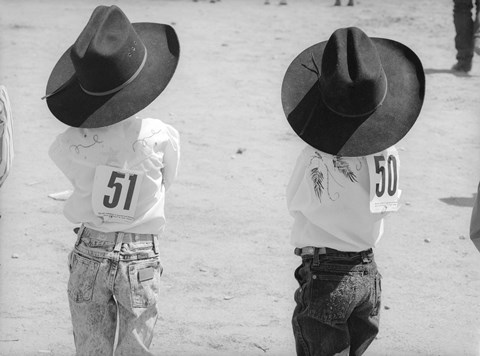 Framed Littlest Cowboys: 50 &amp; 51 Print
