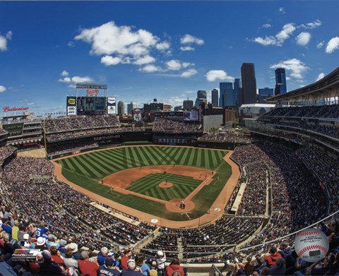 Framed Target Field 2015 Print