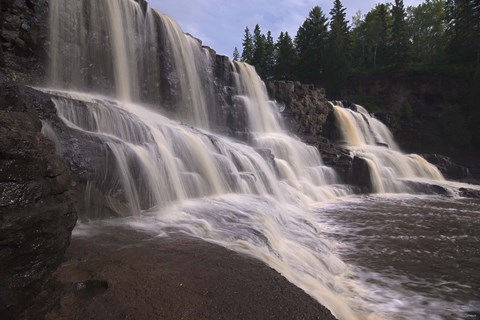 Framed North Shore Waterfalls II Print