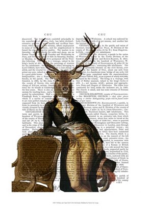 Framed Deer and Chair Full Print