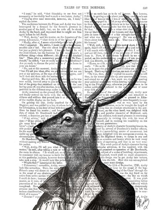 Framed Deer Portrait 2 Print