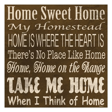 Framed Home Sweet Home 2 Print