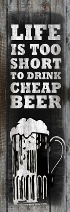 Framed Cheap Beer Print