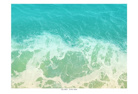 Framed Beach Waves Print