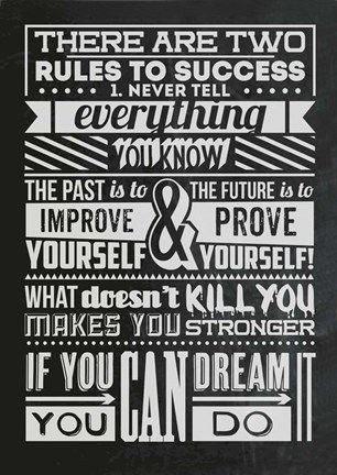 Framed Success Set Black Print