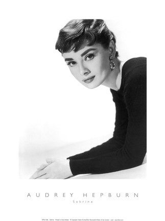 Framed Audrey Hepburn as Sabrina Print