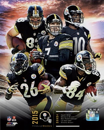 Framed Pittsburgh Steelers 2015 Team Composite Print