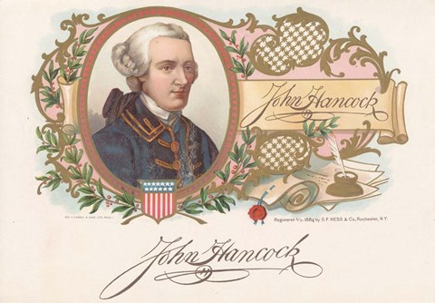 Framed John Hancock Print