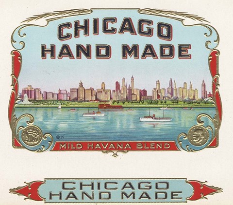 Framed Chicago Hand Made Print