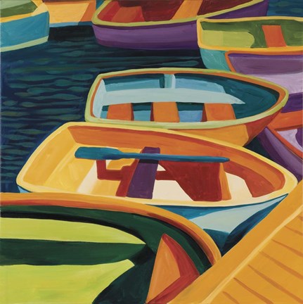 Framed So Freeport Dinghies Print