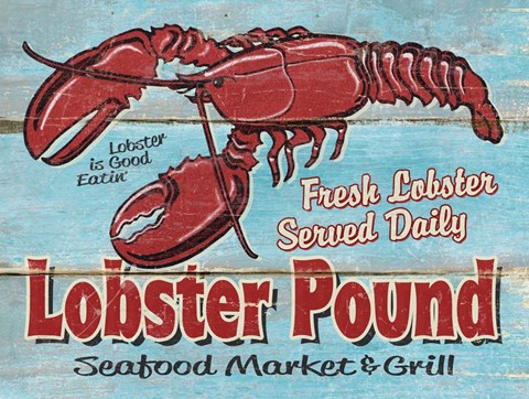 Framed Lobster Pound Print