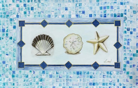 Framed Sea Shell Trio Print