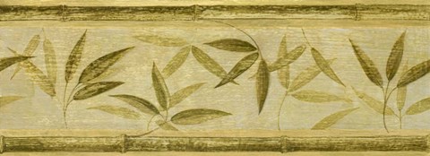 Framed Bamboo Leaf Panel Print