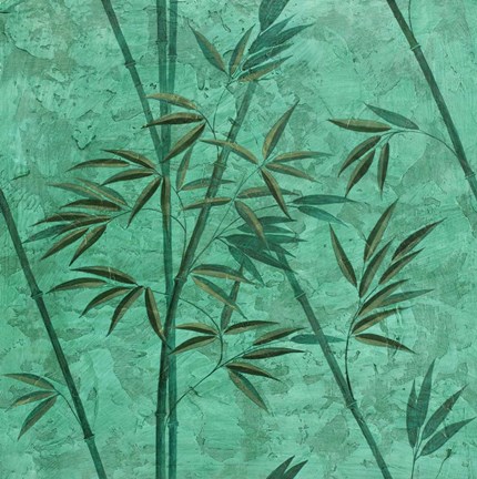 Framed Bamboo Green Print