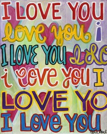 Framed I Love You Print