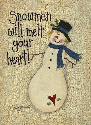 Framed Snowmen Will Melt Your Heart Print
