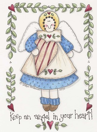 Framed Angel In Your Heart Print