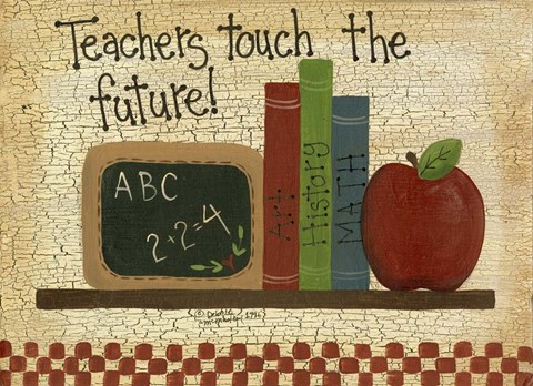 Framed Teachers Touch The Future Print
